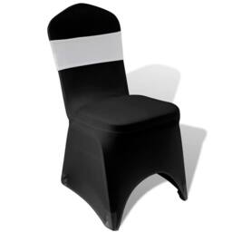 Berkfield Home 25 pcs Cream Stretchable Decorative Chair Band with Diamond Buckle - thumbnail 4
