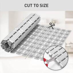 SPETLEK Non Slip Bath Mat in Grey - thumbnail 4
