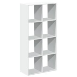 Berkfield Home Room Divider Bookcase White 69.5x29x137.5 cm Engineered Wood - thumbnail 7