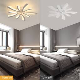 Pheashine Warm Acrylic Ceiling Light 68x68x9cm 3000K in White - Size: 68 x 68 x 9 cm - thumbnail 6