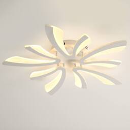 Pheashine Warm Acrylic Ceiling Light 68x68x9cm 3000K in White - Size: 68 x 68 x 9 cm - thumbnail 1