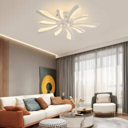 Pheashine Warm Acrylic Ceiling Light 68x68x9cm 3000K in White - Size: 68 x 68 x 9 cm - thumbnail 8
