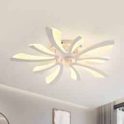 Pheashine Warm Acrylic Ceiling Light 68x68x9cm 3000K in White - Size: 68 x 68 x 9 cm - thumbnail 2