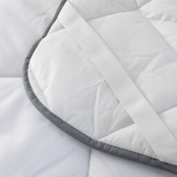 Snug City 2.5CM Microfibre Soft Touch 1 Inch Mattress Topper in White - Size: Single - thumbnail 5
