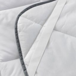 Snug City 2.5CM Microfibre Soft Touch 1 Inch Mattress Topper in White - Size: Single - thumbnail 4