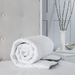 Snug City 2.5CM Microfibre Soft Touch 1 Inch Mattress Topper in White - Size: Single - thumbnail 2