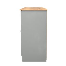 Ready Assembled 2 U Albert 4 Door 1 Drawer Wide Unit (Ready Assembled) in Dark Grey - thumbnail 3