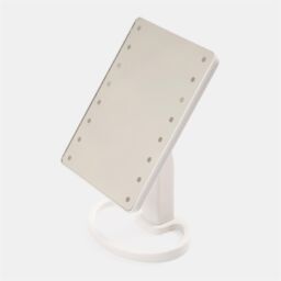 OHS LED Vanity Mirror Bedroom Light Up Free Standing Make Up Cosmetic in White - thumbnail 4
