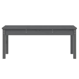 Berkfield Home Garden Bench Grey 109x44x45 cm Solid Wood Pine - Size: 109 x 44 x 45 cm - thumbnail 4