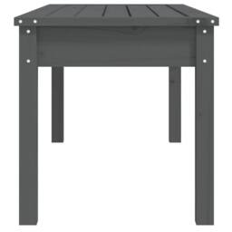 Berkfield Home Garden Bench Grey 109x44x45 cm Solid Wood Pine - Size: 109 x 44 x 45 cm - thumbnail 5