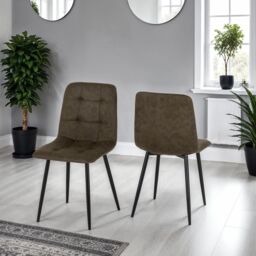Seconique Fenton Chair (Box of 2) in Olive - thumbnail 1