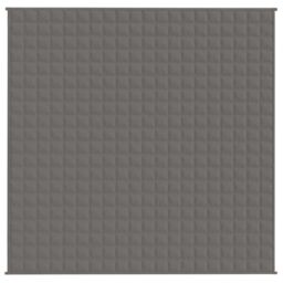 Berkfield Home Weighted Blanket Grey 200x200 cm 13 kg Fabric - thumbnail 3
