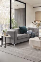 Milano Mink Velvet 3 Seater Sofa - thumbnail 1