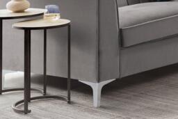 Milano Mink Velvet 3 Seater Sofa - thumbnail 3