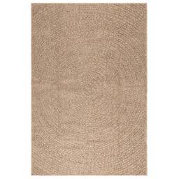 Berkfield Home Rug 120x170 cm Jute Look Indoor & Outdoor in Brown - Size: 100 cm diameter - thumbnail 4