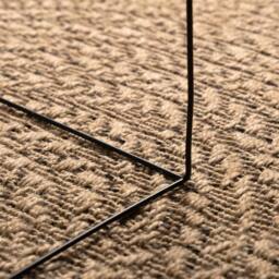 Berkfield Home Rug 120x170 cm Jute Look Indoor & Outdoor in Brown - Size: 100 cm diameter - thumbnail 5