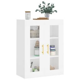 Berkfield Home Wall Mounted Cabinet White 69.5x34x90 cm - thumbnail 4