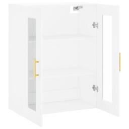 Berkfield Home Wall Mounted Cabinet White 69.5x34x90 cm - thumbnail 6