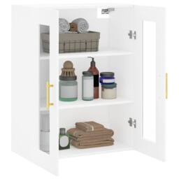 Berkfield Home Wall Mounted Cabinet White 69.5x34x90 cm - thumbnail 5