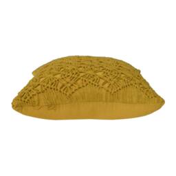 Wyld Haus Hautvillers Set of 2 Handwoven Mustard Cushion Covers 45 x 45cm - Size: 45 x 45 cm - thumbnail 6