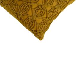 Wyld Haus Hautvillers Set of 2 Handwoven Mustard Cushion Covers 45 x 45cm - Size: 45 x 45 cm - thumbnail 5