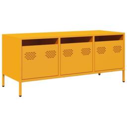 Berkfield Home TV Cabinet Mustard Yellow 101.5x39x43.5 cm Cold-rolled Steel