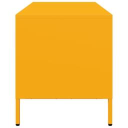 Berkfield Home TV Cabinet Mustard Yellow 101.5x39x43.5 cm Cold-rolled Steel - thumbnail 6