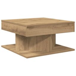 Berkfield Home Coffee Table Artisan Oak 55x55x30 cm Engineered Wood in Brown - Size: 55 x 55 x 30 cm - thumbnail 2