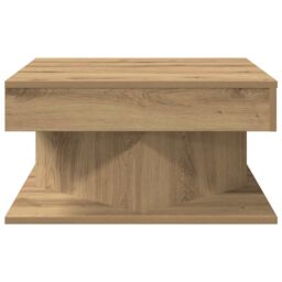 Berkfield Home Coffee Table Artisan Oak 55x55x30 cm Engineered Wood in Brown - Size: 55 x 55 x 30 cm - thumbnail 4