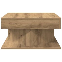 Berkfield Home Coffee Table Artisan Oak 55x55x30 cm Engineered Wood in Brown - Size: 55 x 55 x 30 cm - thumbnail 5