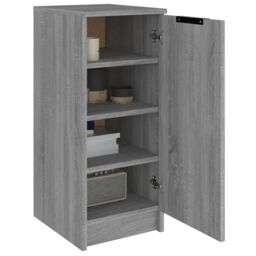Berkfield Home Shoe Cabinet Grey Sonoma 30x35x70 cm Engineered Wood - Size: 30 x 35 x 70 cm - thumbnail 4