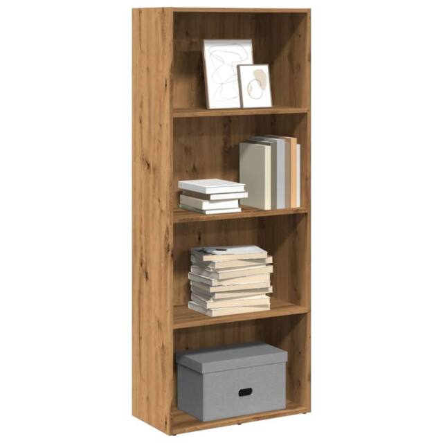 Berkfield Home Bookcase Artisian Oak 60x30x152 cm Engineered Wood in Brown - Size: 60 x 30 x 152 cm - image 1
