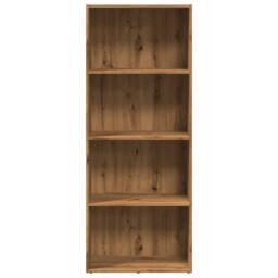 Berkfield Home Bookcase Artisian Oak 60x30x152 cm Engineered Wood in Brown - Size: 60 x 30 x 152 cm - thumbnail 4