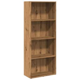 Berkfield Home Bookcase Artisian Oak 60x30x152 cm Engineered Wood in Brown - Size: 60 x 30 x 152 cm - thumbnail 2