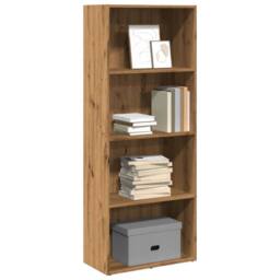 Berkfield Home Bookcase Artisian Oak 60x30x152 cm Engineered Wood in Brown - Size: 60 x 30 x 152 cm - thumbnail 1