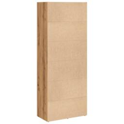 Berkfield Home Bookcase Artisian Oak 60x30x152 cm Engineered Wood in Brown - Size: 60 x 30 x 152 cm - thumbnail 6
