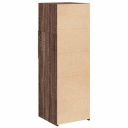 Berkfield Home Highboard Brown Oak 40x42.5x124 cm Engineered Wood - thumbnail 6