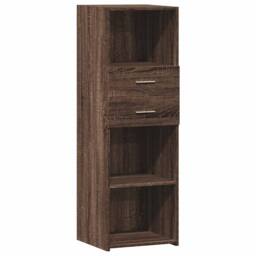 Berkfield Home Highboard Brown Oak 40x42.5x124 cm Engineered Wood - thumbnail 3