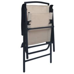 Berkfield Home Folding Garden Chairs 2 pcs Texilene Cream in Beige - thumbnail 6