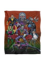 Warner Bros. Justice League Rogues Gallery Silky Touch Super Soft Throw Blanket 152 X 127 cm in White - thumbnail 1