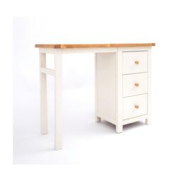 Cabinet Bits Maggiori 3 Drawer Desk - Dressing Table Wood Knob in Off-White - thumbnail 2