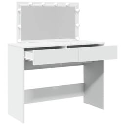 Berkfield Home Beautiful Dressing Table with LED White 100x40x120 cm - Size: 100 x 40 x 120 cm - thumbnail 9