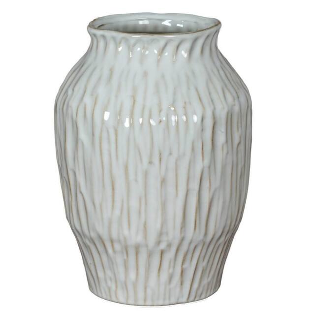 Lemon Pavilion Furniture and Decor Numa Ople Vase - Ceramic - L19 x W19 x H27 cm - White