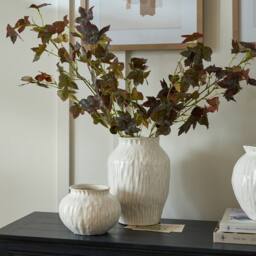 Lemon Pavilion Furniture and Decor Numa Ople Vase - Ceramic - L19 x W19 x H27 cm - White - thumbnail 5