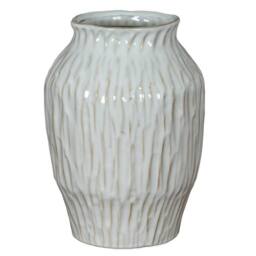 Lemon Pavilion Furniture and Decor Numa Ople Vase - Ceramic - L19 x W19 x H27 cm - White - thumbnail 1