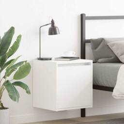 Berkfield Home Durable Wall-Mounted Bedside Cabinets 2 pcs White 38x34x40 cm - Size: 38 x 34 x 40 cm - thumbnail 2