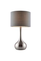 Netlighting Piccadilly Table Touch Lamp Satin Nickel E14 in Grey - thumbnail 1