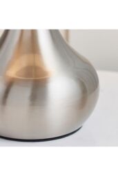 Netlighting Piccadilly Table Touch Lamp Satin Nickel E14 in Grey - thumbnail 6