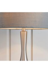 Netlighting Piccadilly Table Touch Lamp Satin Nickel E14 in Grey - thumbnail 3