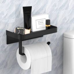 SPETLEK Bathroom Toilet Paper Roll Holder Wall-Mounted in Silver - thumbnail 5